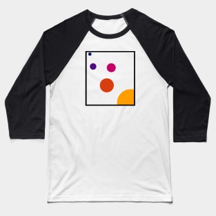 random circles with random colors Baseball T-Shirt